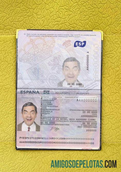 Passaporte espanhol de 2015 Photo Look modelo